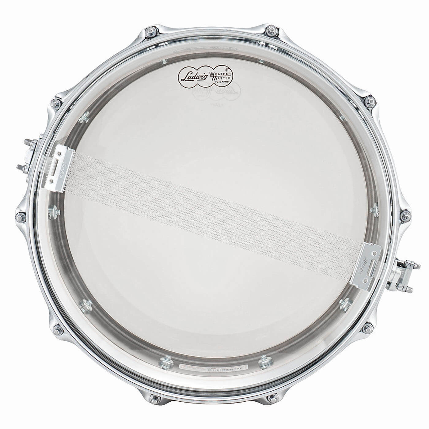 Ludwig LB400B Supraphonic Chrome Over Brass Snare Drum 14x5