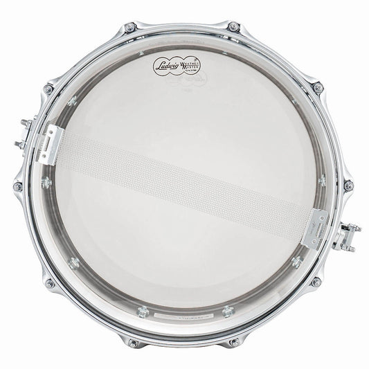 Ludwig LB400B Supraphonic Chrome Over Brass Snare Drum 14x5