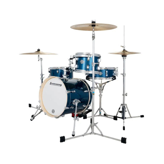 Ludwig Breakbeats Drum Set Deep Blue Sparkle - Drum Center Of Portsmouth