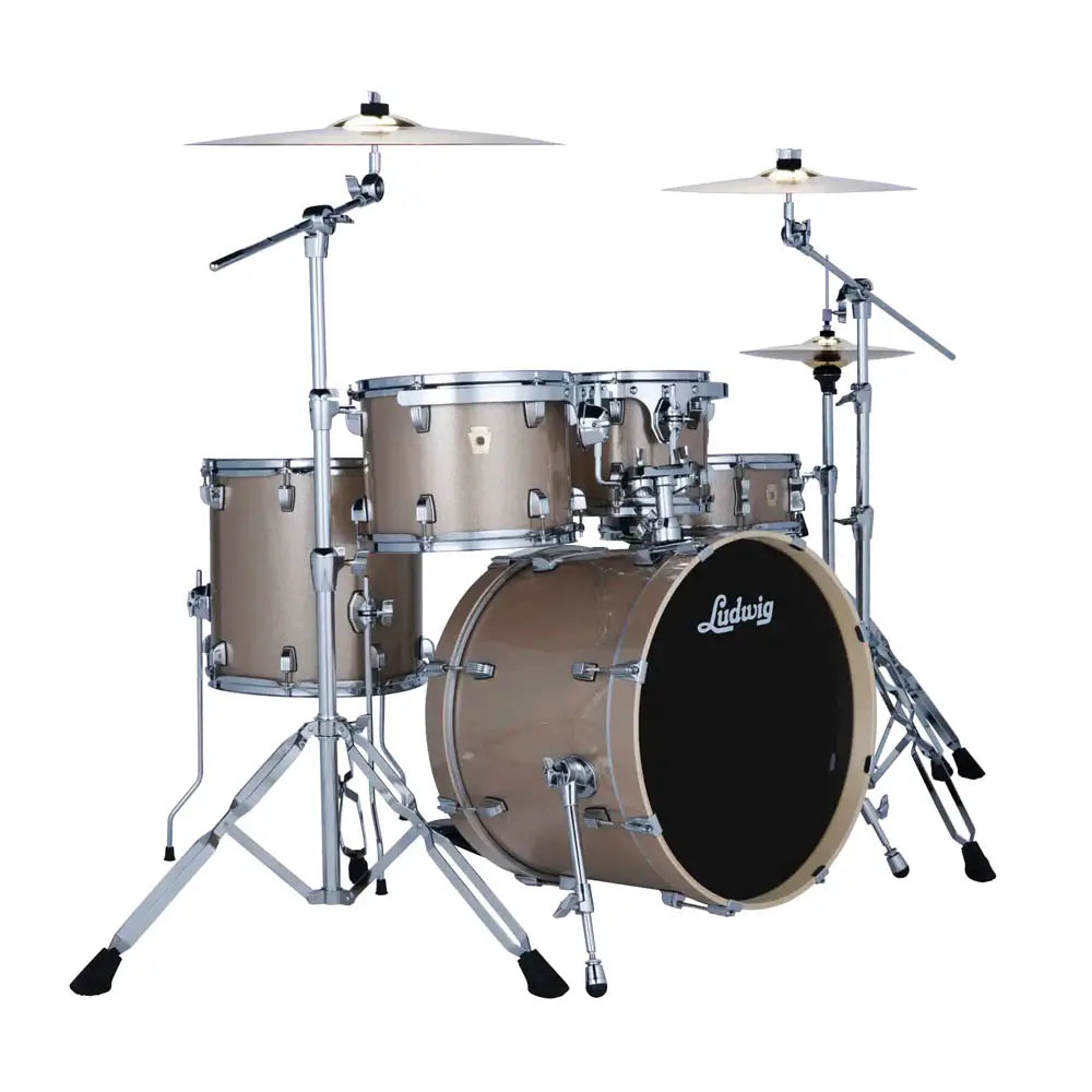 Ludwig Evolution 5pc Complete Drum Set (20"BD) & Paiste Cymbals Prosecco Sparkle - Drum Center Of Portsmouth