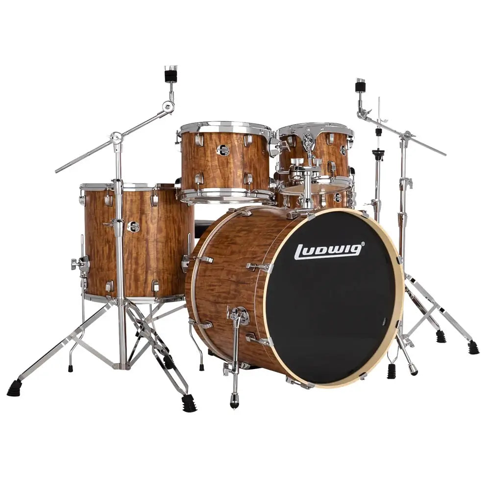 Ludwig Evolution 5pc Drum Set w/Hardware (22"BD) Cherry Wood - Drum Center Of Portsmouth