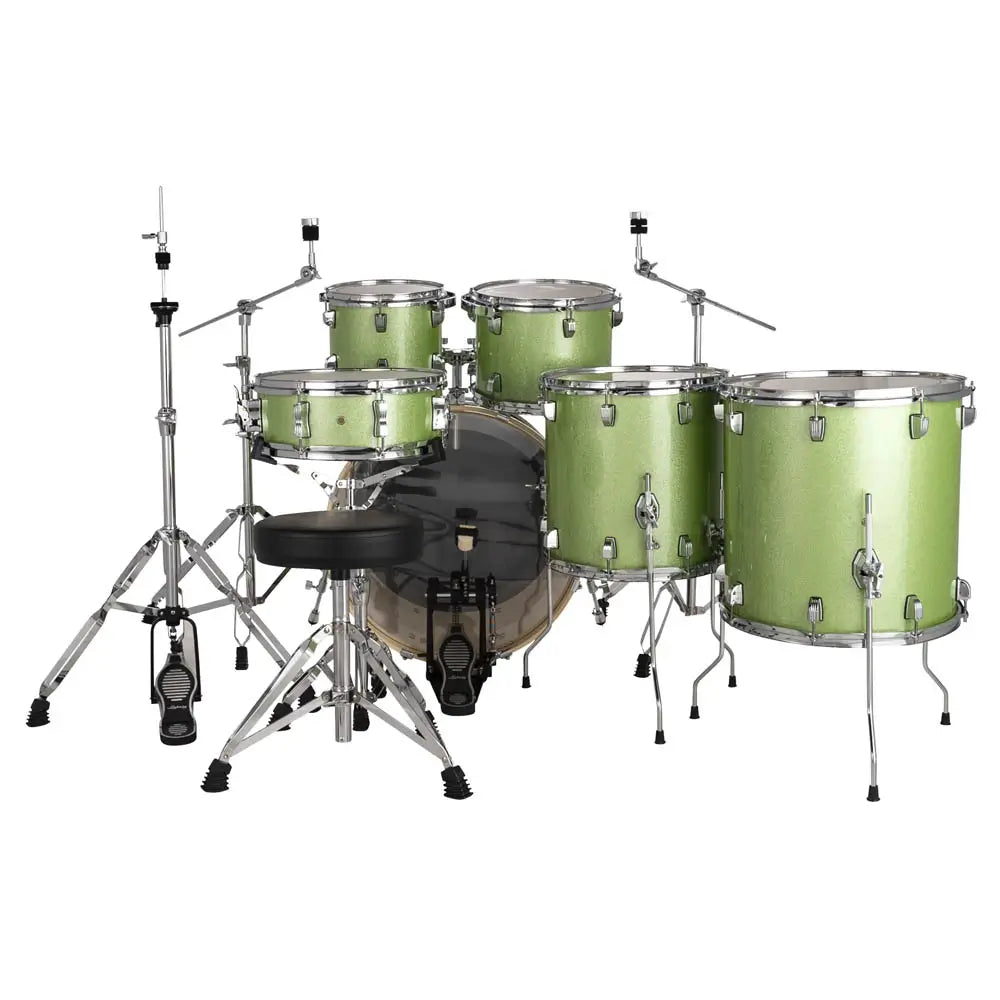 Ludwig Evolution 6pc Drum Set w/Hardware (22"BD) Mint Green Sparkle - Drum Center Of Portsmouth