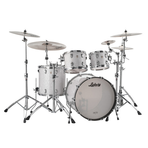 Ludwig Legacy Maple 4pc Drum Set White Marine Pearl 22/10/12/16 - Drum Center Of Portsmouth