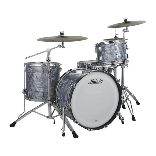 Ludwig Legacy Mahogany 3pc Drum Set Sky Blue Pearl 24/13/16 - Drum Center Of Portsmouth