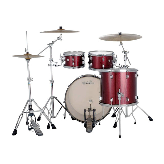 Ludwig Neusonic 4pc Rapid Mod2 Drum Set Merlot Super Sparkle - Drum Center Of Portsmouth