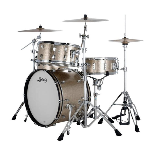 Ludwig Neusonic 4pc Mod2 Drum Set Titanium Super Sparkle - Drum Center Of Portsmouth