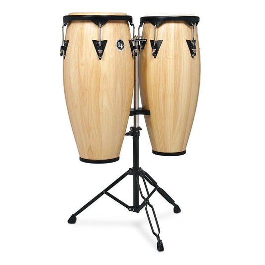 LP City Conga Set w/Stand Natural Finish - Drum Center Of Portsmouth