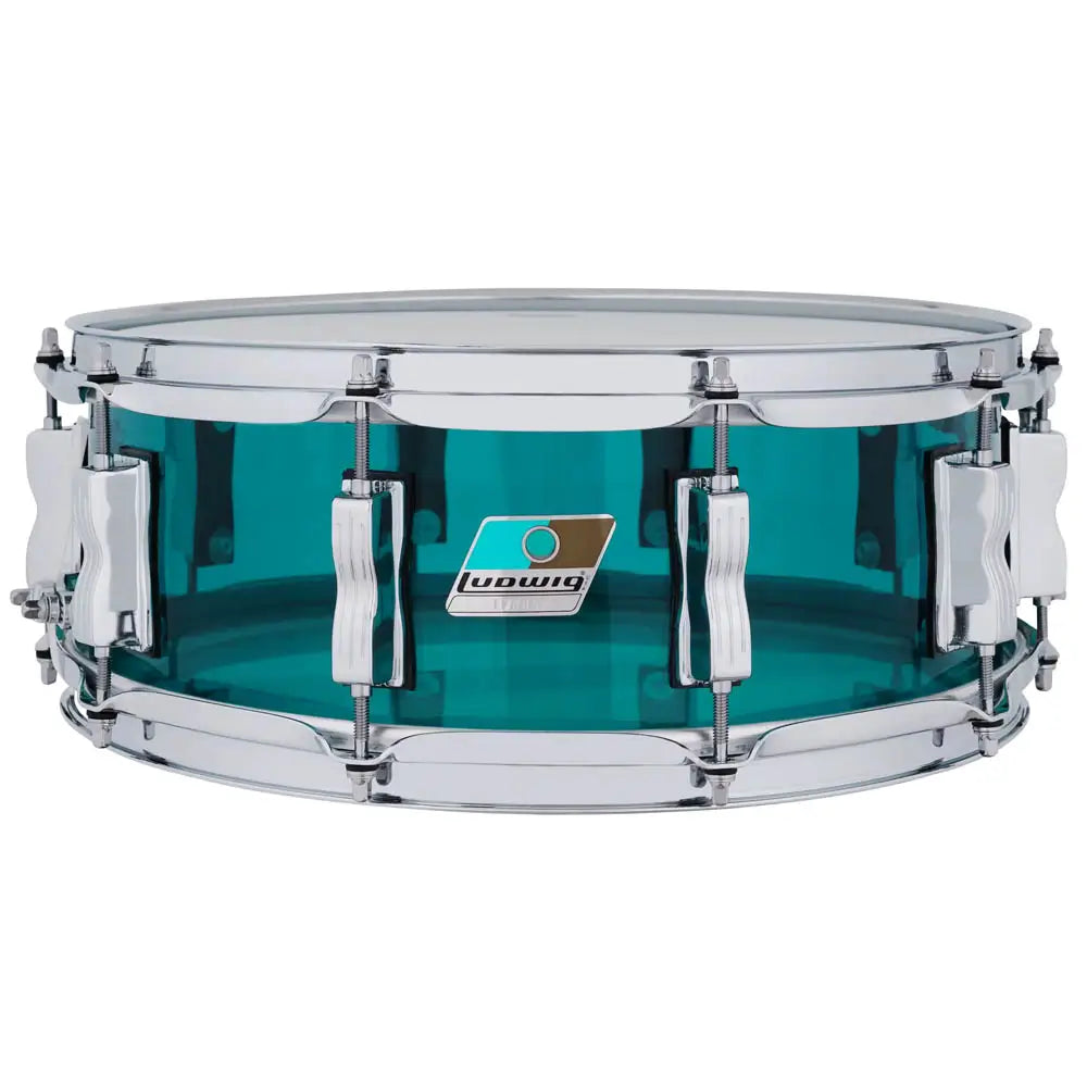 EMBARGOED - ACTIVATE OCT 1 - Ludwig Vistalite Snare Drum 14x5 Teal - Drum Center Of Portsmouth