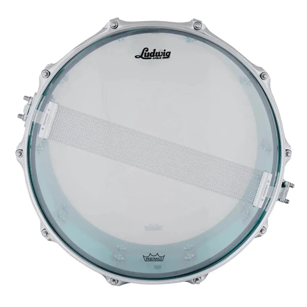 EMBARGOED - ACTIVATE OCT 1 - Ludwig Vistalite Snare Drum 14x6.5 Teal - Drum Center Of Portsmouth