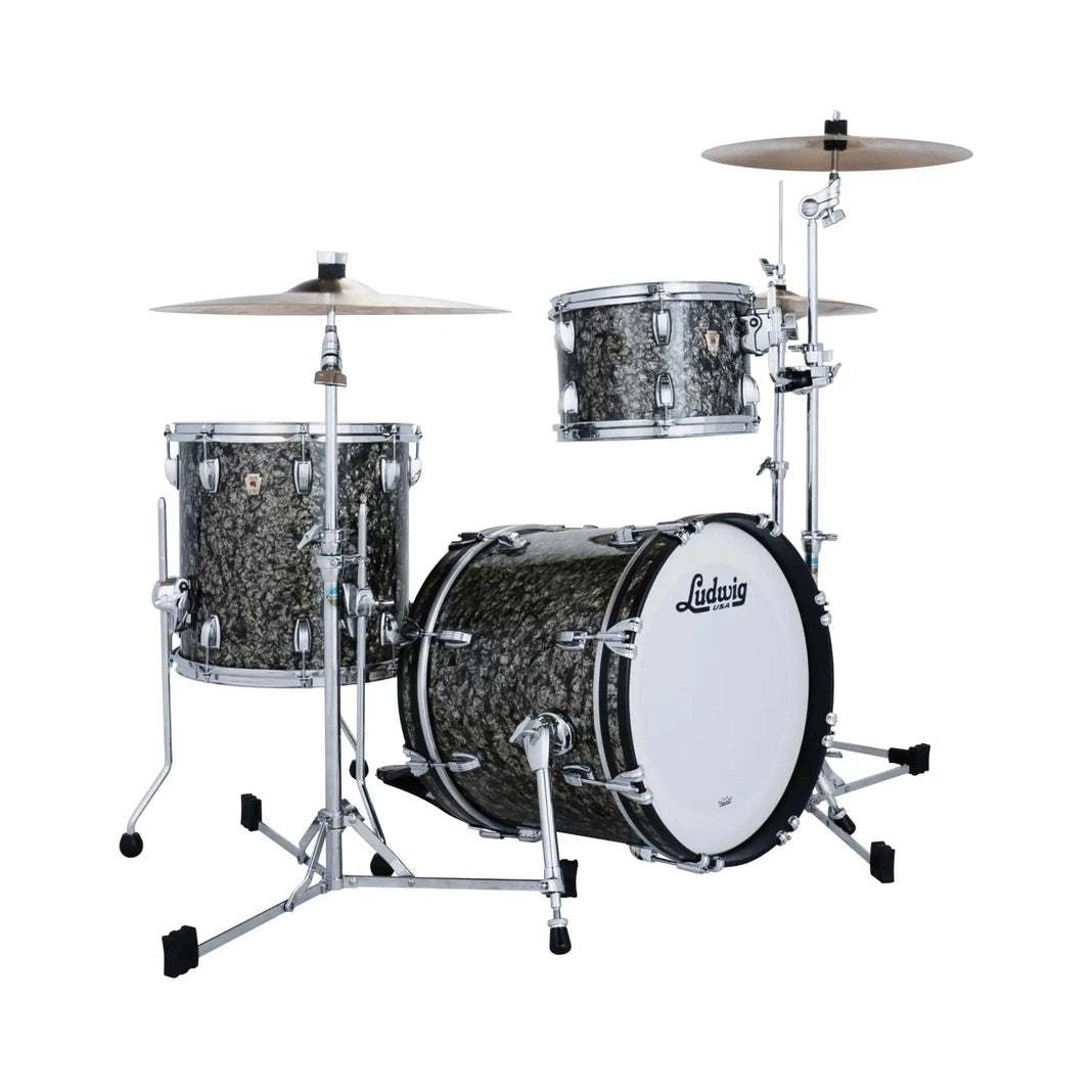 Ludwig Classic Maple 3pc Jazzette Drum Set Moss Green - Drum Center Of Portsmouth