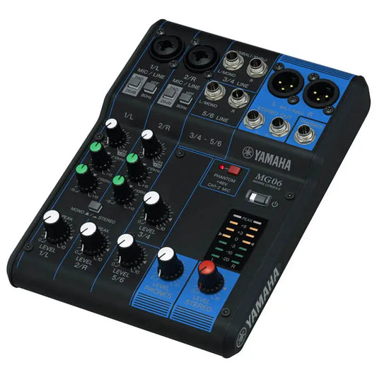 Yamaha MG06 6-input Stereo Mixer - Drum Center Of Portsmouth