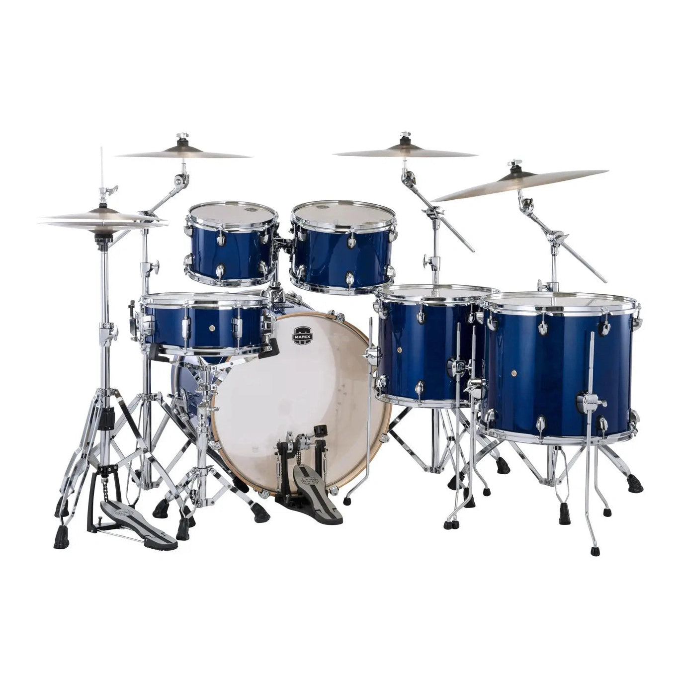Mapex Mars Maple 6pc Studioease Drum Set Midnight Blue