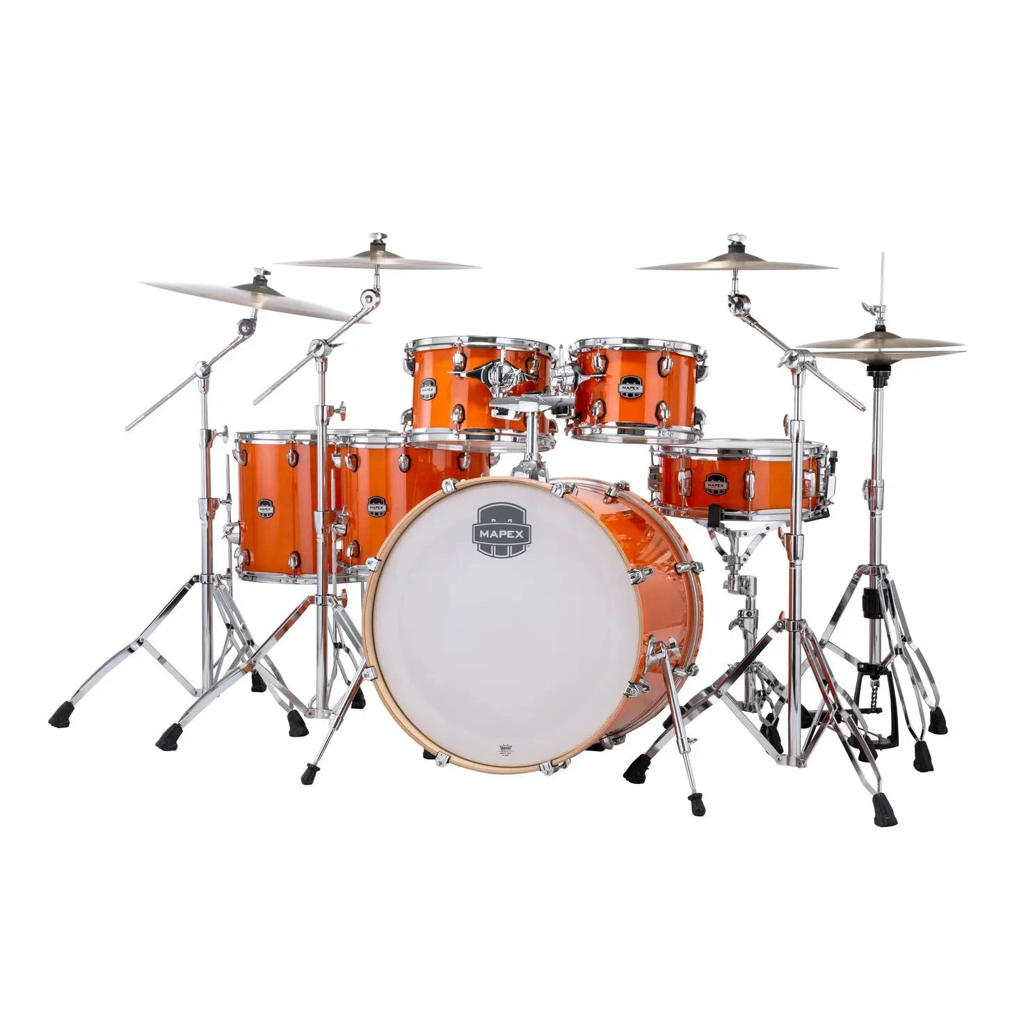 Mapex Mars Maple 6pc Studioease Drum Set Glossy Amber