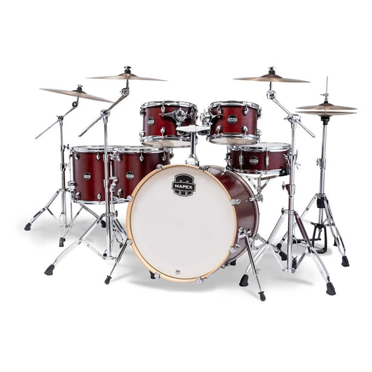 Mapex Mars Maple 6pc Studioease Drum Set Merlot Satin