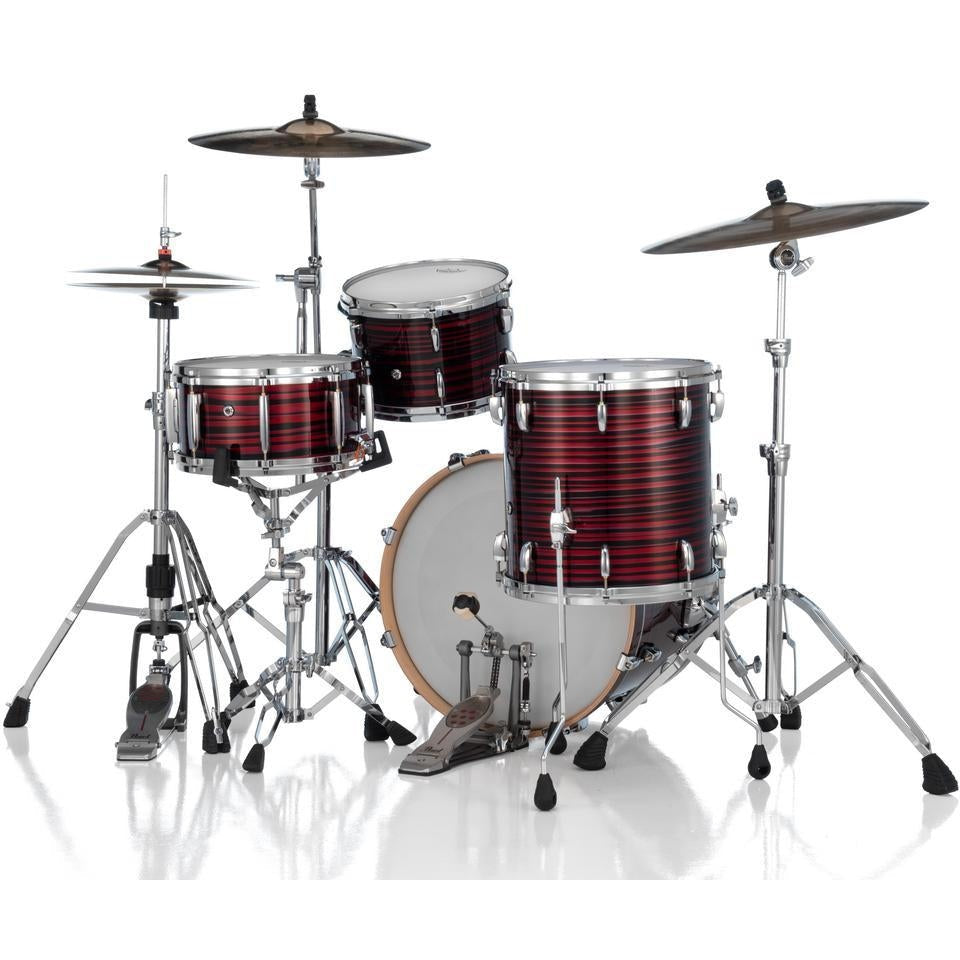 Pearl Masters Maple MM6 3pc Drum Set 20/12/14 w/L-Bracket R2 Mounts Red Oyster Swirl - Drum Center Of Portsmouth