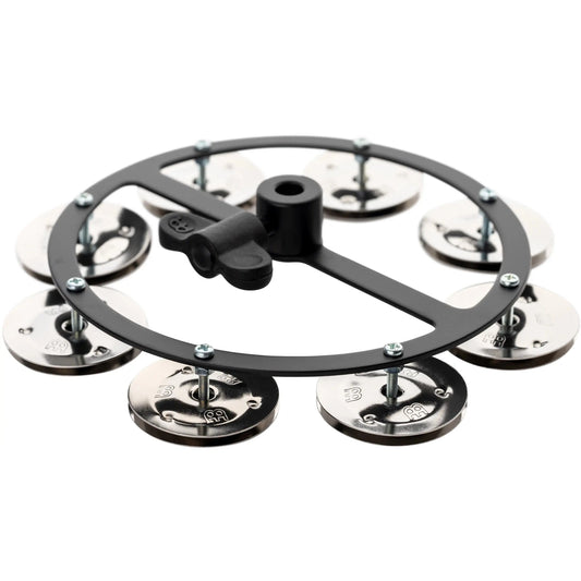 [SO] Meinl Headliner Hi Hat Tambourine 5 Steel Jingles 1 Row Black - Drum Center Of Portsmouth