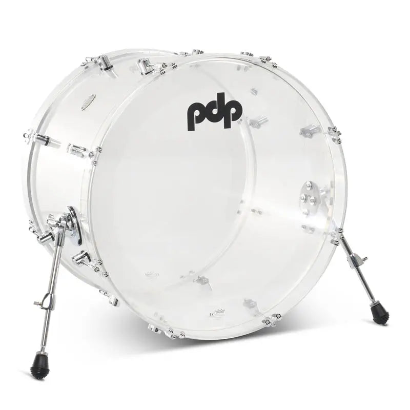 PDP Concept Acrylic Clear Bass Drum 22x16 - Drum Center Of Portsmouth