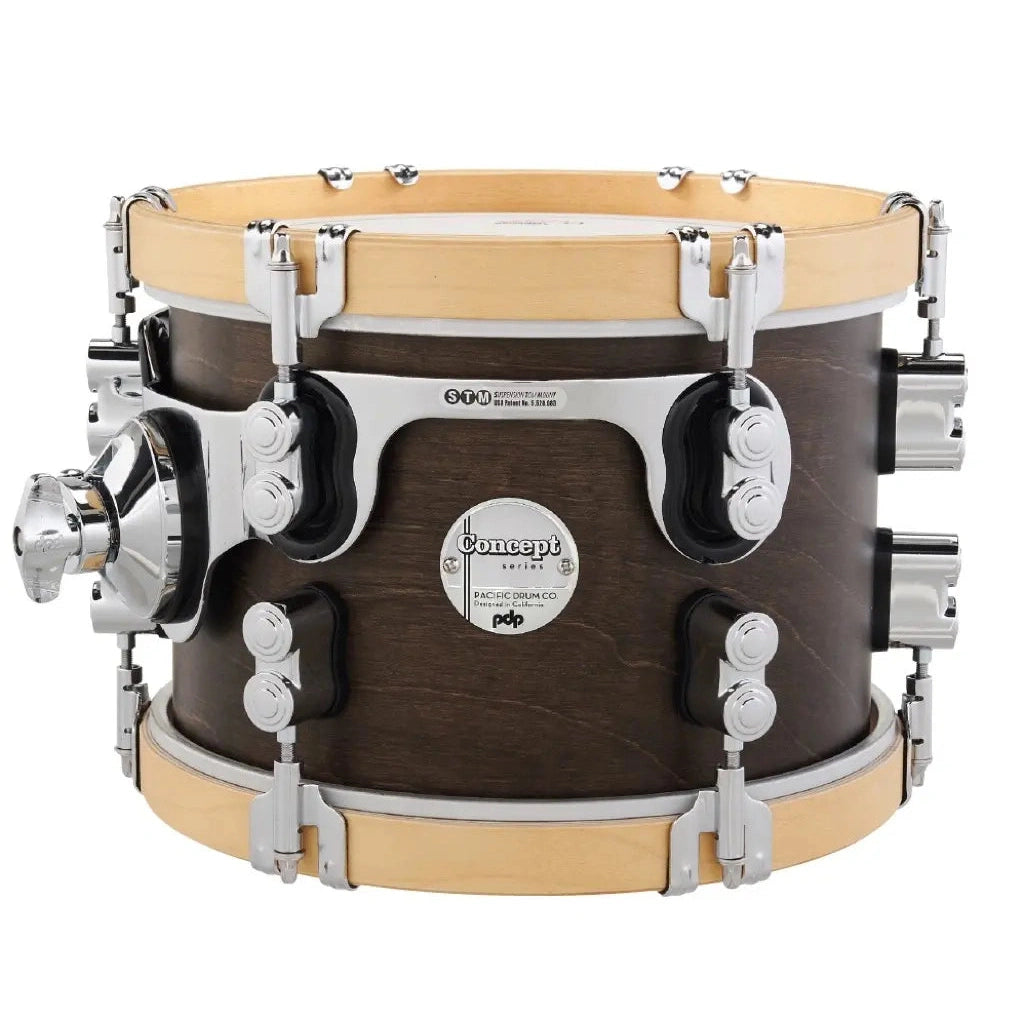 PDP Concept Classic Rack Tom w/STM Mount Walnut/Natural Hoops 10x7 - Drum Center Of Portsmouth