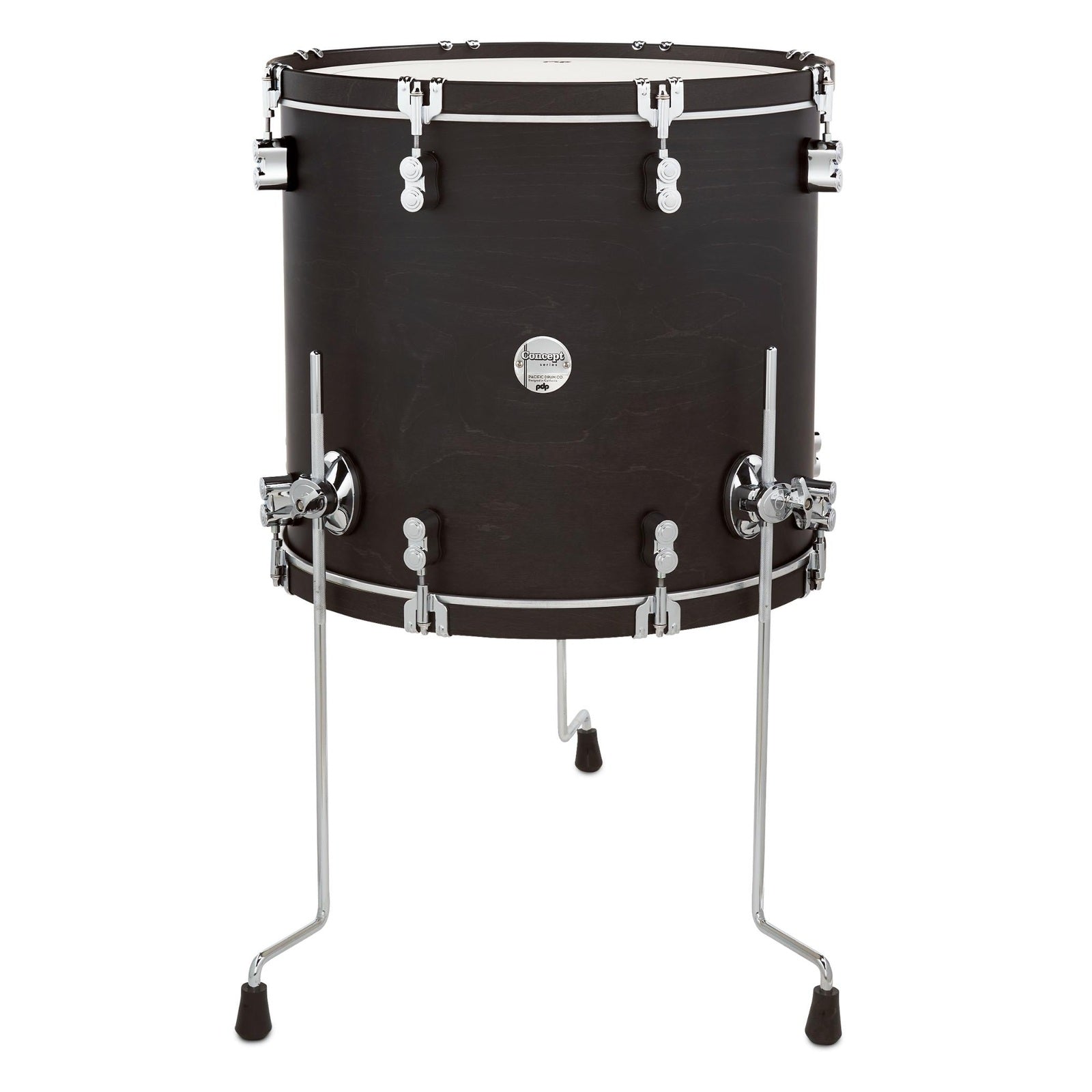 PDP Concept Classic Floor Tom 18x16 Ebony w/Ebony Hoops - Drum Center Of Portsmouth