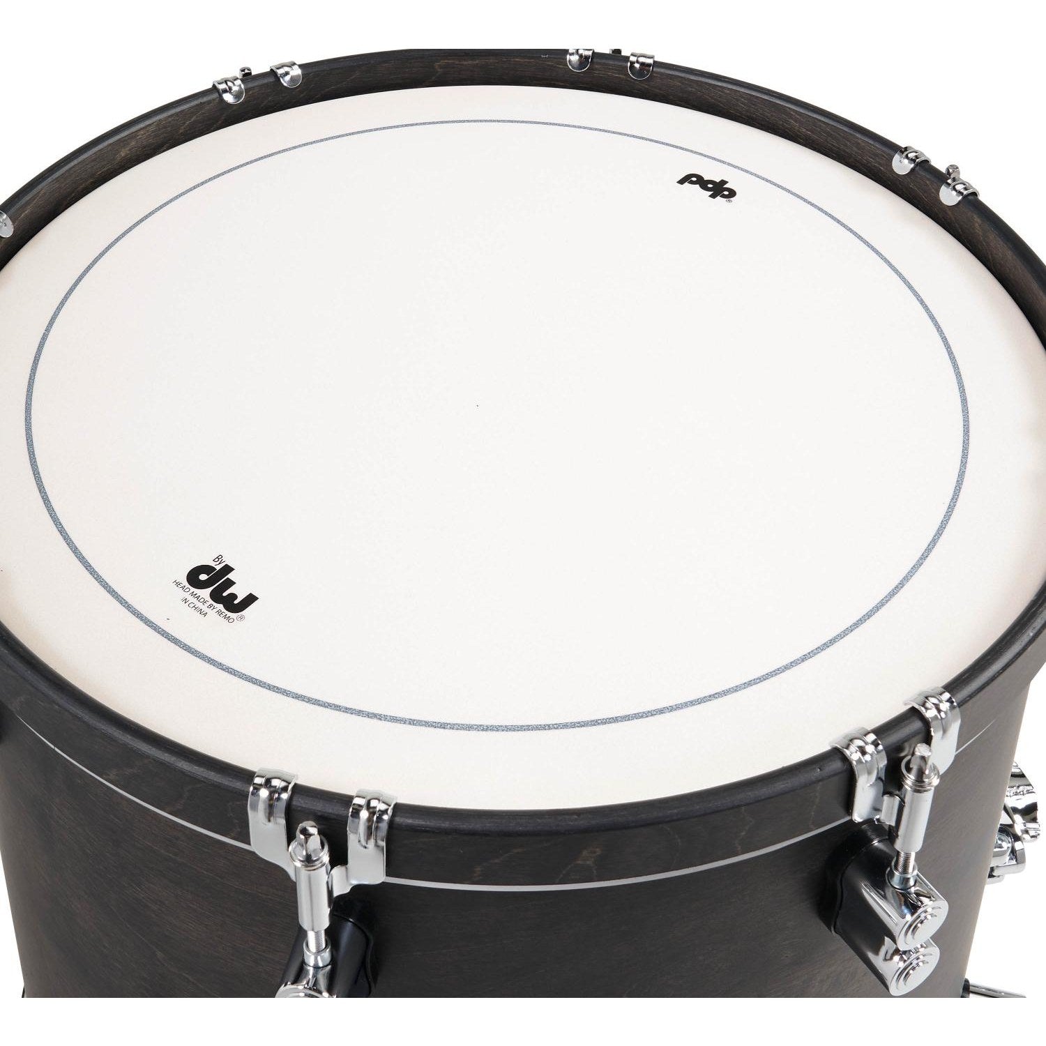 PDP Concept Classic 3pc Drum Set w/24BD Ebony/Ebony Hoops - Drum Center Of Portsmouth
