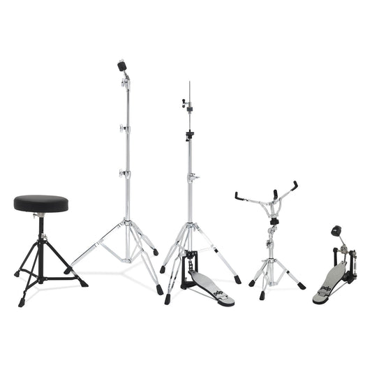 PDP Centerstage 5pc Complete Drum Set Diamond White Sparkle w/Hw & Cymbals - Drum Center Of Portsmouth