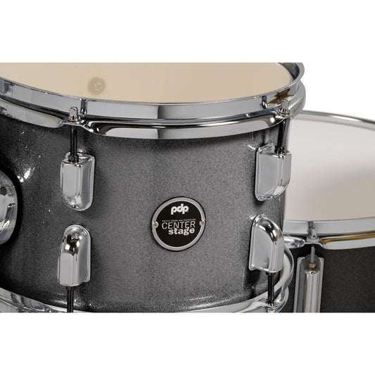PDP Centerstage 5pc Complete Drum Set Silver Sparkle w/Hw & Cymbals - Drum Center Of Portsmouth