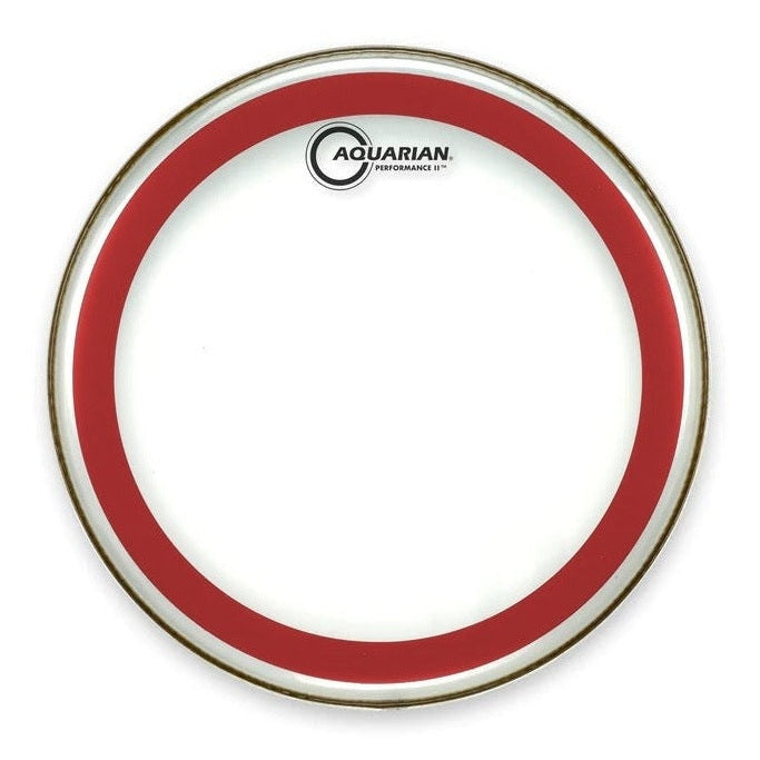 Aquarian Performance II Clear Drumhead w/Ring - Drum Center Of Portsmouth