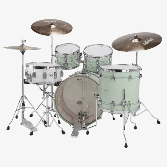 Rogers PowerTone 4pc Drum Set w/22BD Sage Green - Drum Center Of Portsmouth