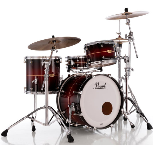 Pearl Reference One 3pc Drum Set 20/12/14 w/L-Bracket R2 Mounts Red Burst Stripe - Drum Center Of Portsmouth