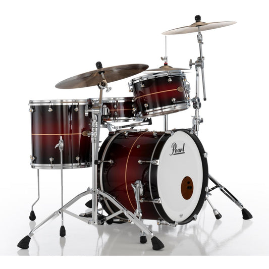 Pearl Reference One 3pc Drum Set 20/12/14 w/L-Bracket R2 Mounts Red Burst Stripe - Drum Center Of Portsmouth