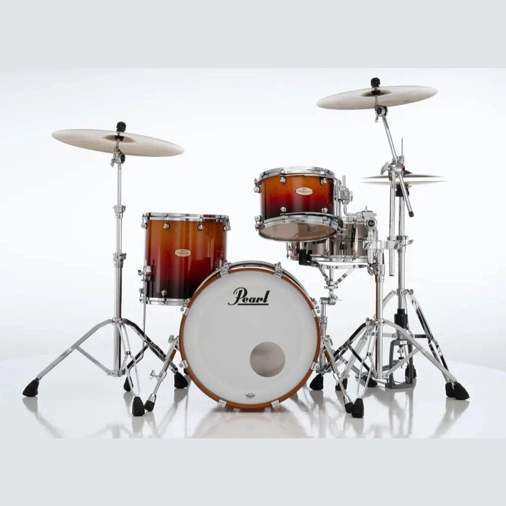 Pearl Reference One 3pc Drum Set 20/12/14 w/L-Bracket R2 Mounts Cherry Amber Fade - Drum Center Of Portsmouth