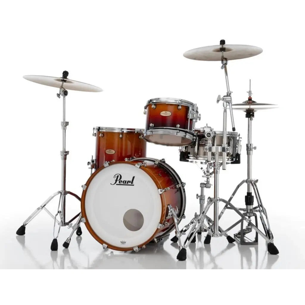 Pearl Reference One 3pc Drum Set 20/12/14 w/L-Bracket R2 Mounts Cherry Amber Fade - Drum Center Of Portsmouth