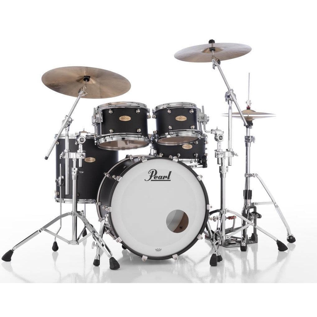 Pearl Reference One 4pc Drum Set w/22x18BD w/L-Bracket R2 Mounts Matte Black - Drum Center Of Portsmouth