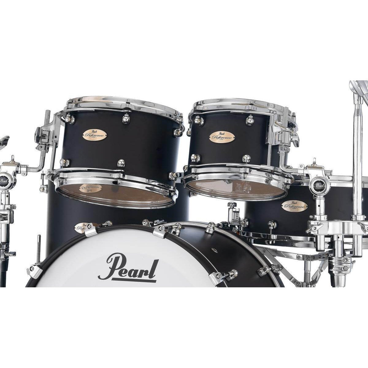Pearl Reference One 4pc Drum Set w/22x18BD w/L-Bracket R2 Mounts Matte Black - Drum Center Of Portsmouth