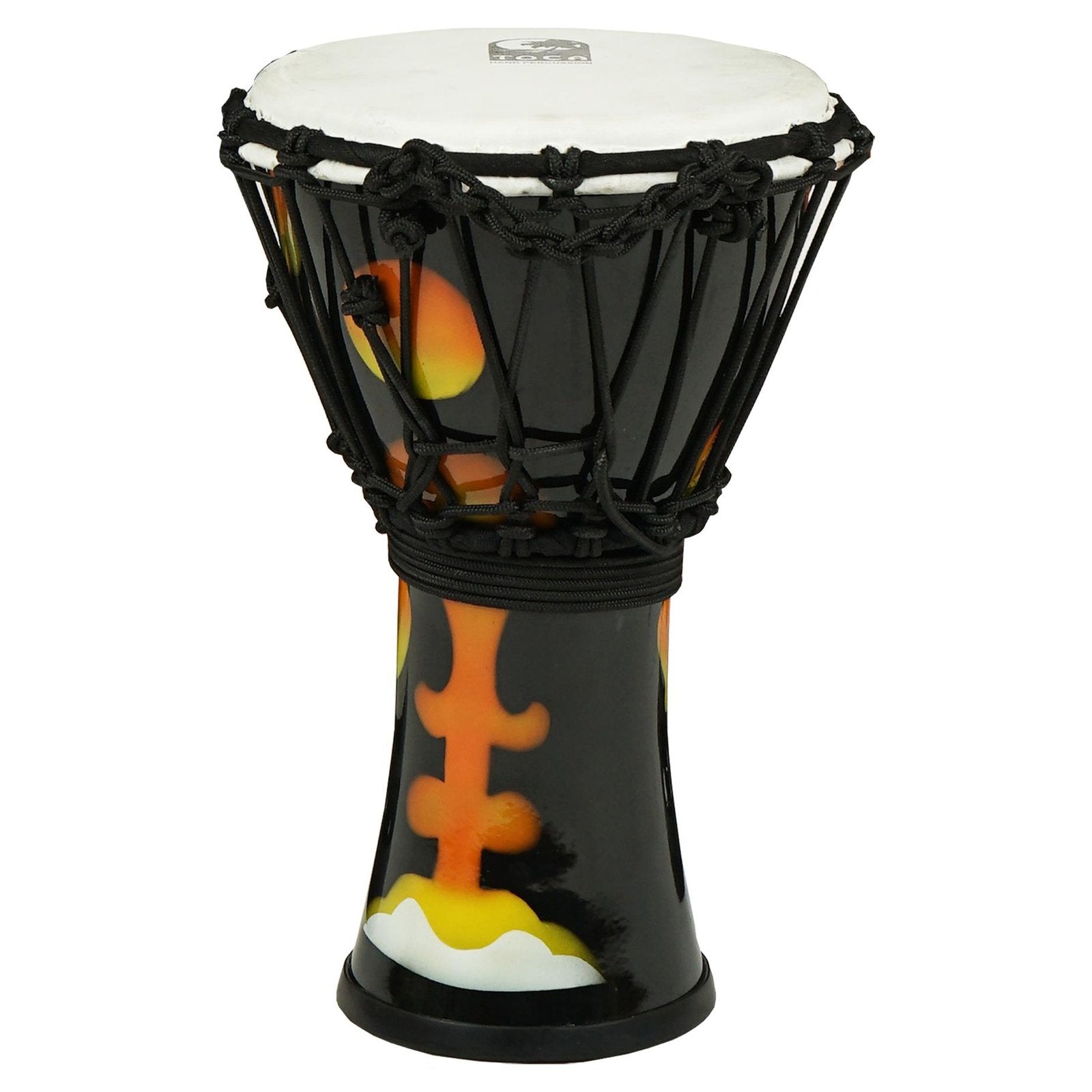 Toca Freestyle Rope-Tuned Djembe w/Goatskin Head 7" Orange Magma - Drum Center Of Portsmouth