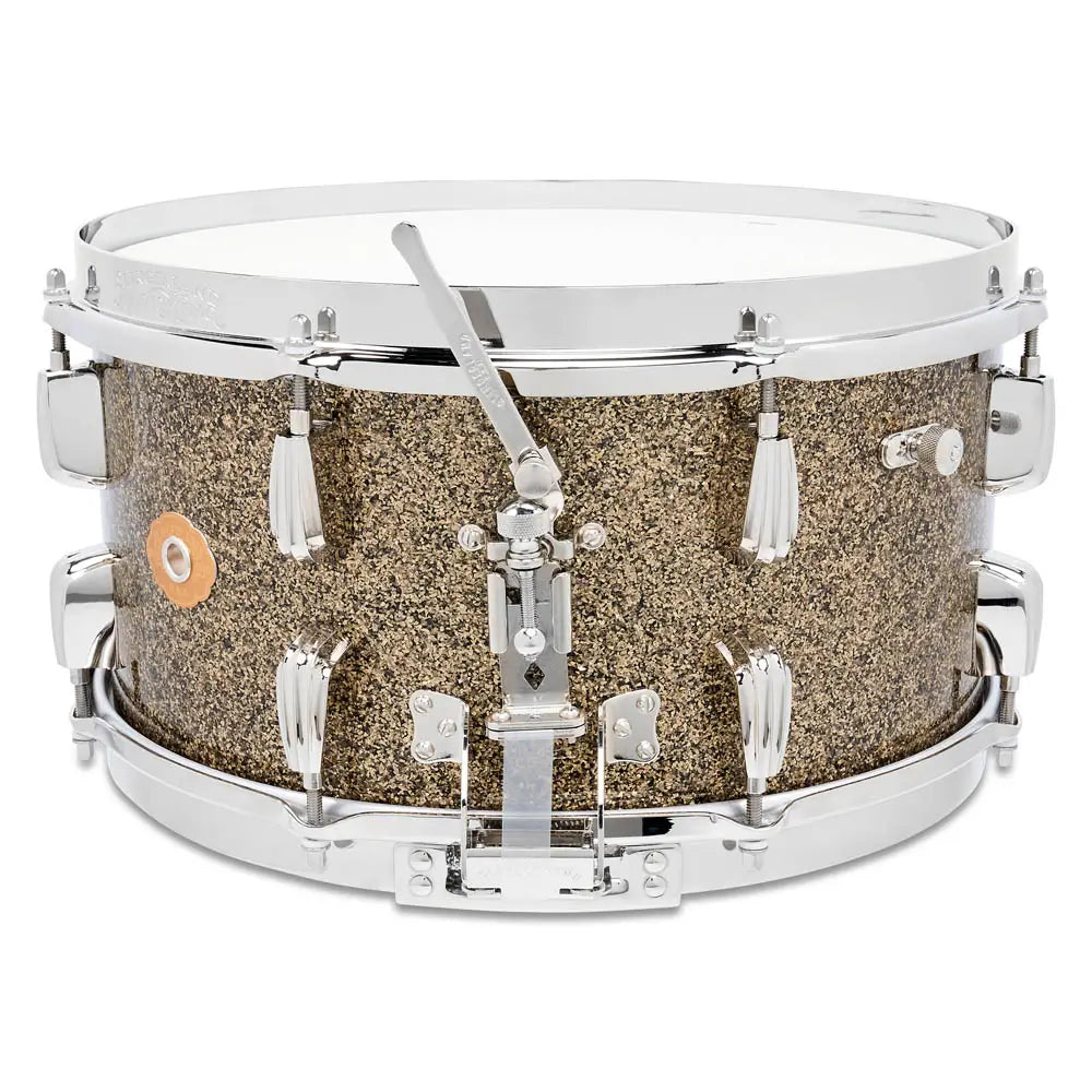 Slingerland Radio King Solid Maple Snare Drum 14x7 Gold Glass - Drum Center Of Portsmouth