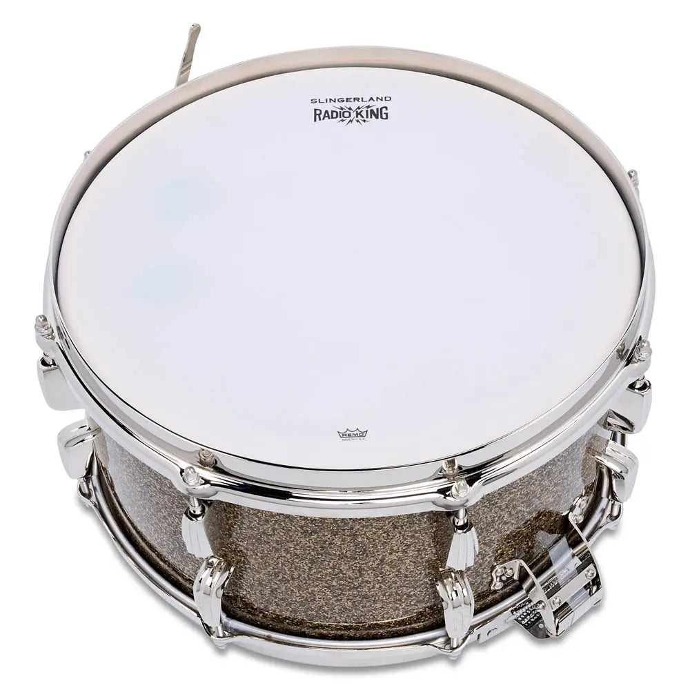 Slingerland Radio King Solid Maple Snare Drum 14x7 Gold Glass - Drum Center Of Portsmouth
