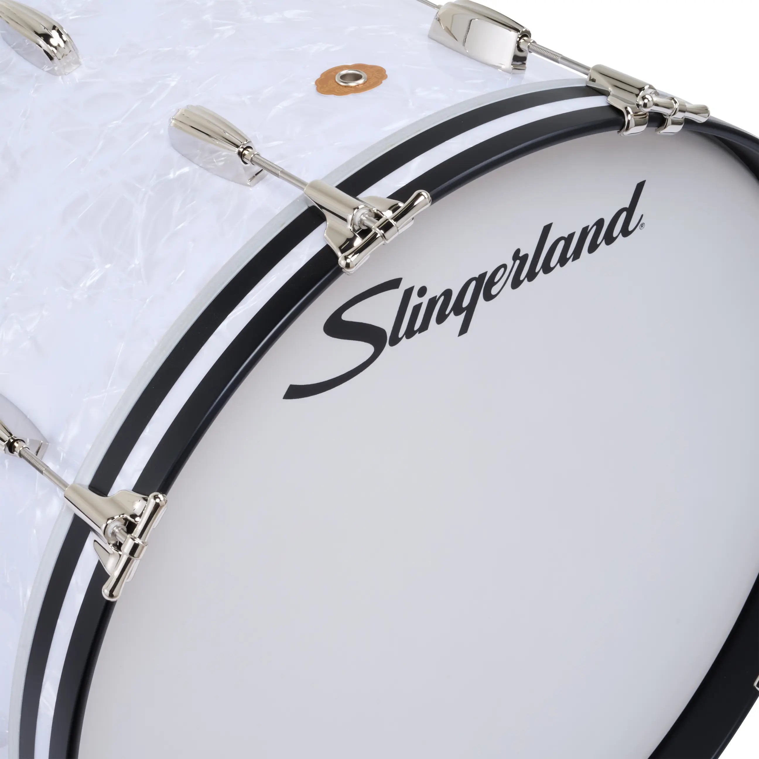 Slingerland Radio King Bass Drum 18x14 White Marine Pearl