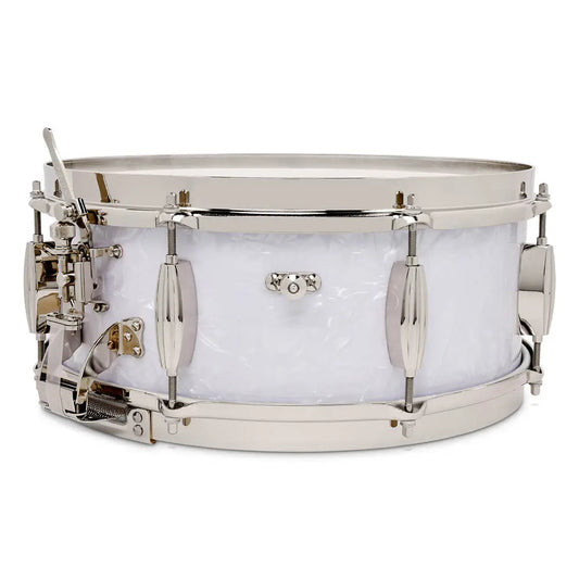 Slingerland Radio King Solid Maple Snare Drum 14x7 White Marine Pearl - Drum Center Of Portsmouth