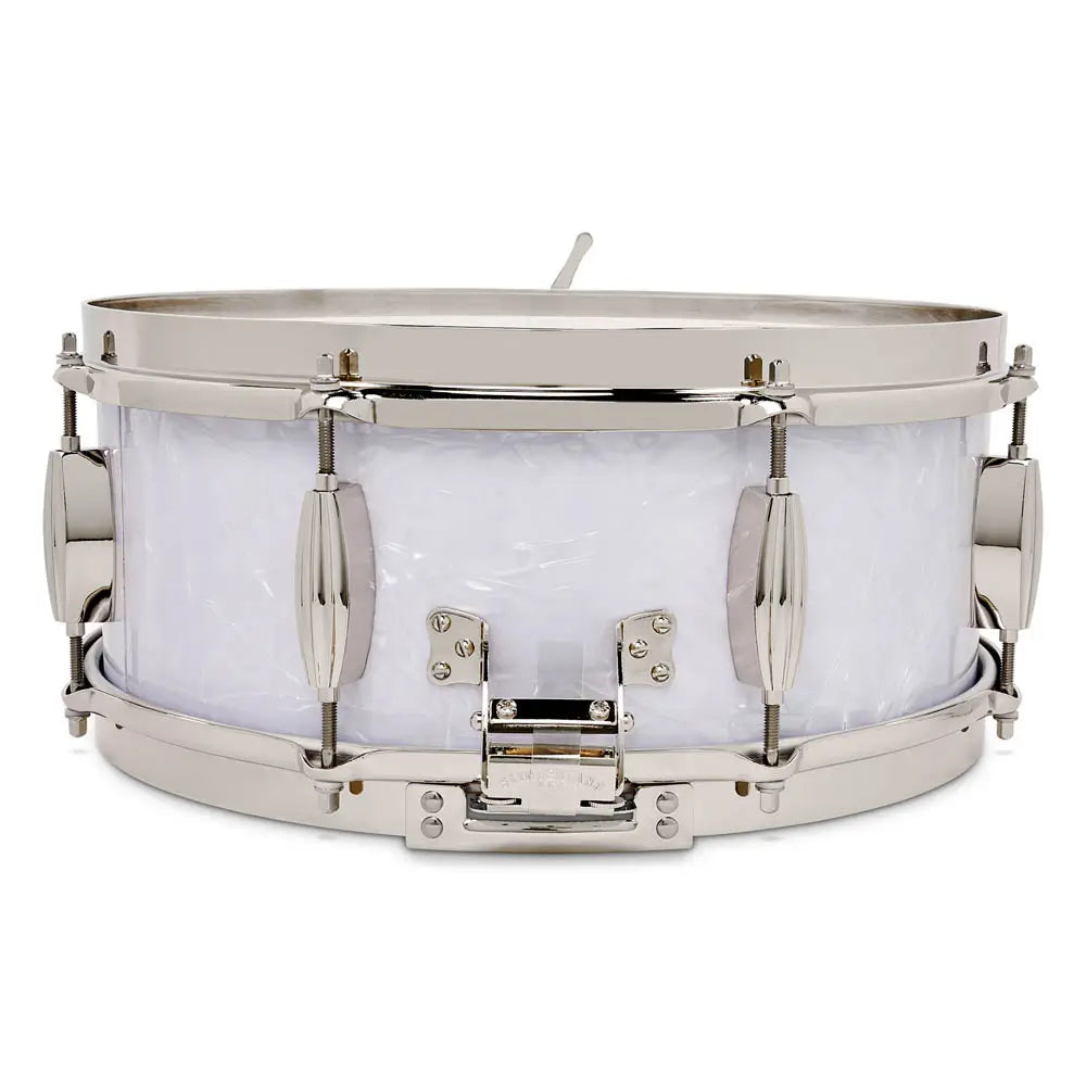 Slingerland Radio King Solid Maple Snare Drum 14x7 White Marine Pearl - Drum Center Of Portsmouth