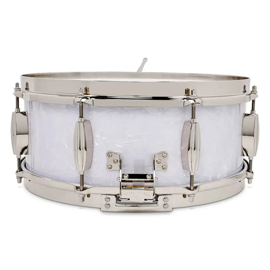 Slingerland Radio King Solid Maple Snare Drum 14x7 White Marine Pearl - Drum Center Of Portsmouth