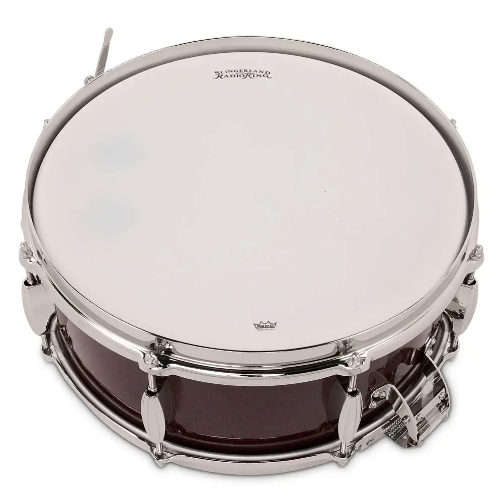 Slingerland Radio King Solid Maple Snare Drum 14x5.5 Maroon Glass - Drum Center Of Portsmouth