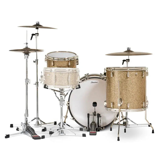 Slingerland Radio King 3pc Drum Set 22/13/16 Gold Glass