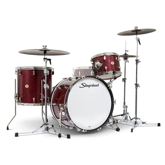 Slingerland Radio King 3pc Drum Set 22/13/16 Maroon Glass