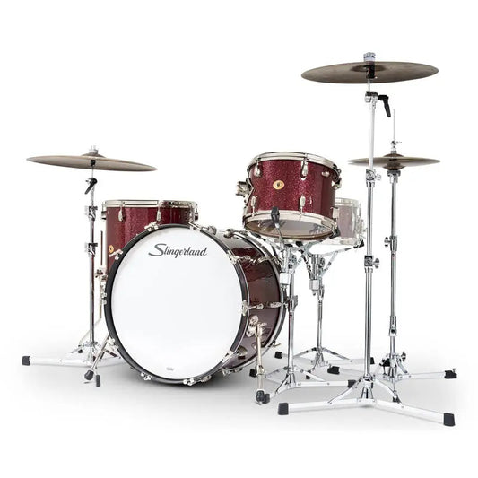 Slingerland Radio King 3pc Drum Set 22/13/16 Maroon Glass