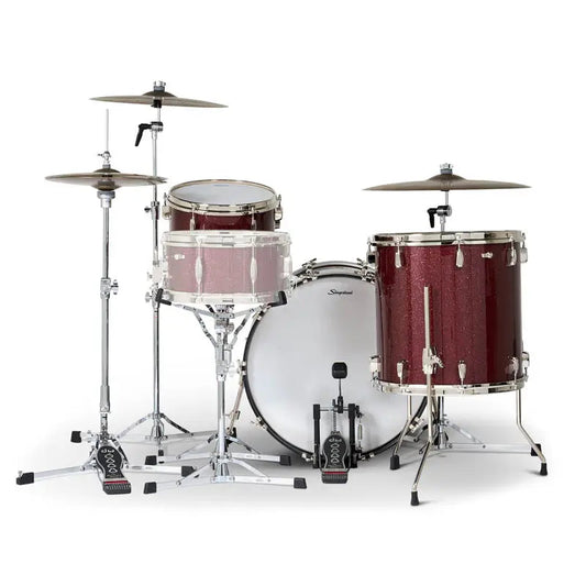 Slingerland Radio King 3pc Drum Set 22/13/16 Maroon Glass