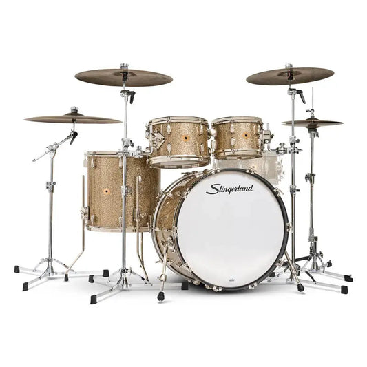 Slingerland Radio King 4pc Drum Set 22/10/12/16 Gold Glass