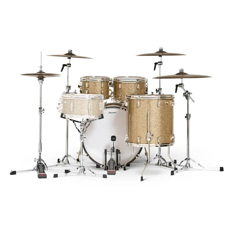Slingerland Radio King 4pc Drum Set 22/10/12/16 Gold Glass