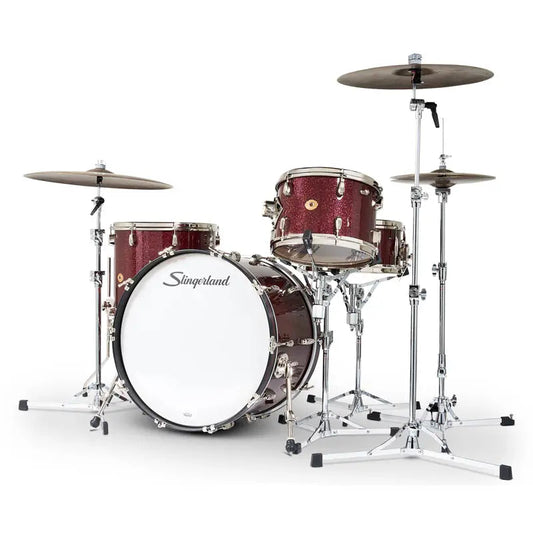 Slingerland Radio King 4pc Drum Set 22/13/16/14 Maroon Glass
