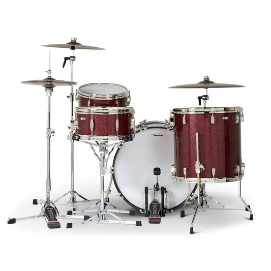 Slingerland Radio King 4pc Drum Set 22/13/16/14 Maroon Glass